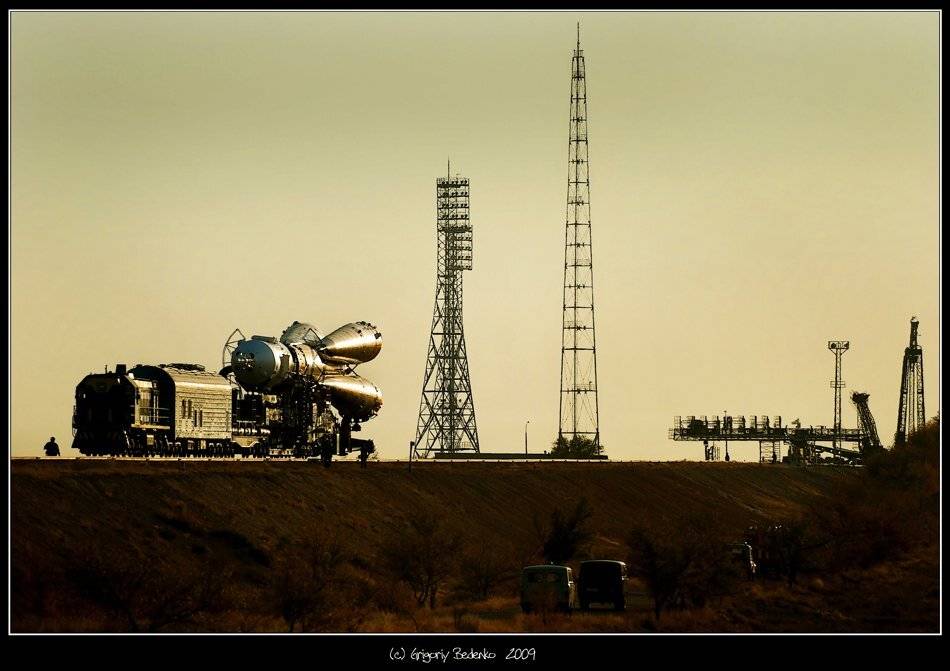 казахстан, космодром байконур, ракета, вывоз, стартовый комплекс, Григорий Беденко