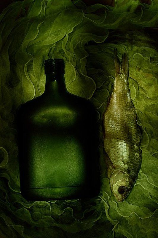 вобла, бутыль, рыба, зеленая рыбныйphoto preview