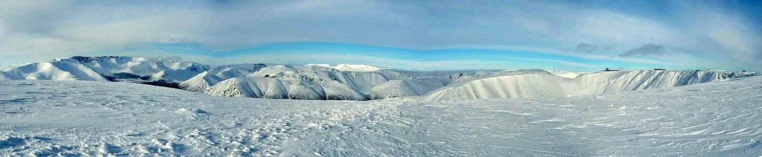 Дли-и-нная панорама хибин с видом на центральный рудник. Автор: Сергей Седов айкуайвенчорр, расвумчорр, кукисвумчорр, вудъявр, Сергей Седов