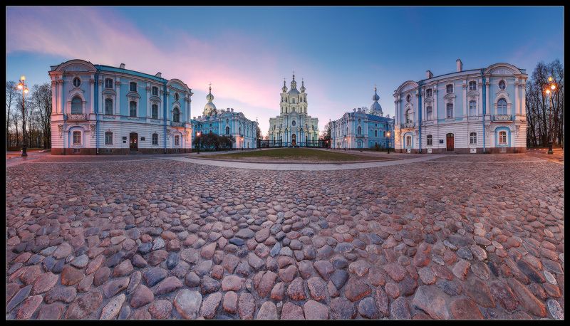 санкт, петербург, петроград, лениград, смольный, собор, растрелли, рассвет, весна, утро про доброе утро Смольного Собора и про...photo preview