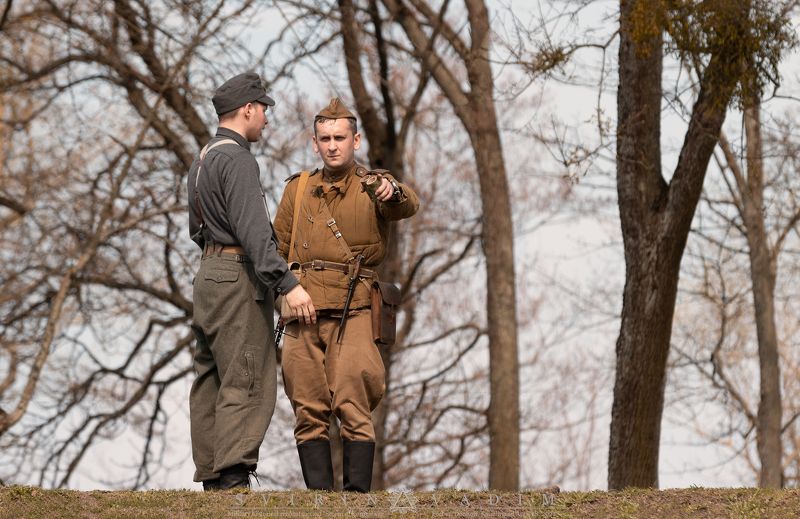Офицер, 1945, Военно-историческая, реконструкция, Штурм, Кёнигсберг, Форт, 11,  Дёнхофф, Россия, Калининград, Германия, Восточная Пруссия, 18 апреля, 2021, история, представление, армия, вторая мировая война,одежда, «Встреча»photo preview