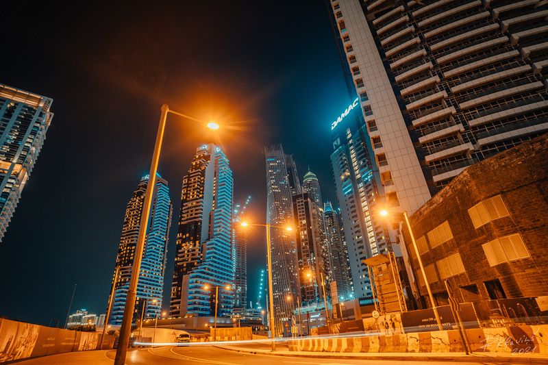 dubai, skyline, uae, night, city, east, middle, travel, business, cityscape, landmark, beautiful, tourism, architecture, emirates, nighttime, united, arab, tower, view, modern, architectural, building, urban, arabian, background, downtown, future, constru Magic of arabian night ✨ Dubaiphoto preview