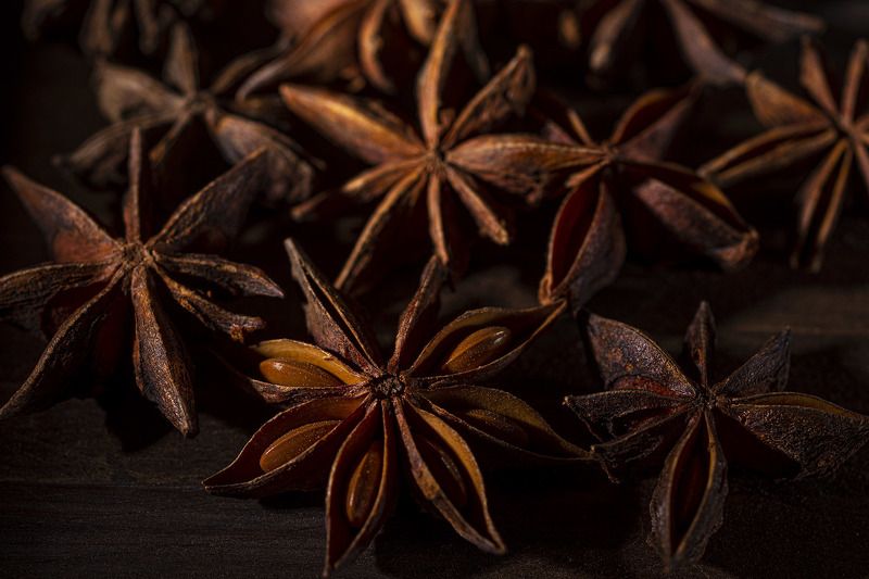 бадьян, макро, фудфото, цвет, специи Бадьянphoto preview