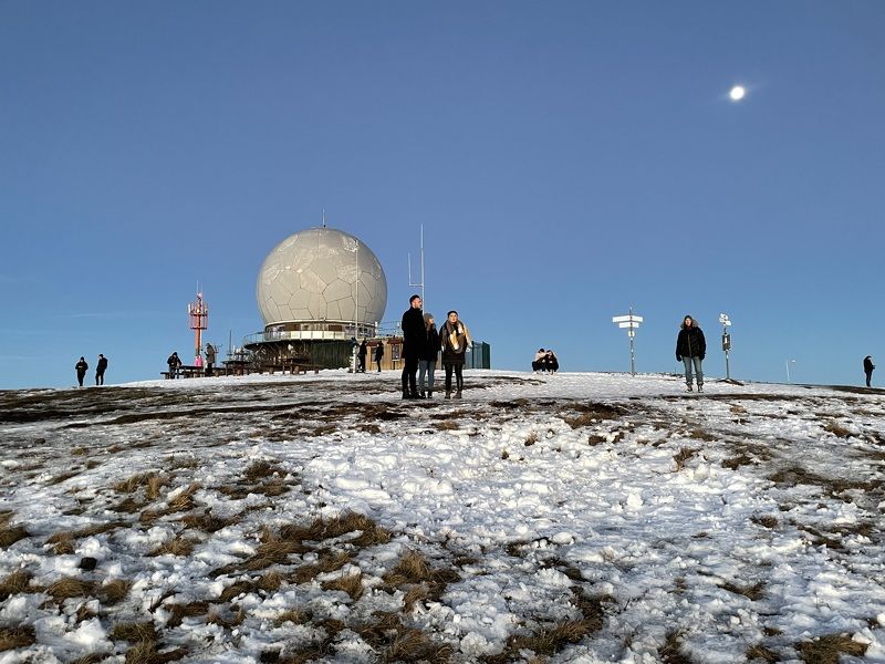 observatory, telescope, sky, london, building, architecture, thames, dome, astronomy, water, barrier, sphere, river, blue, white, science, city, industry, urban, thames barrier, structure observatory on top of winter mountain Rhoen Rhön Hesse Germanyphoto preview