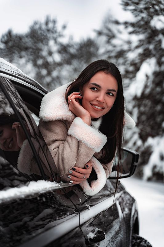 зима, лес, портрет Зимнее путешествие photo preview