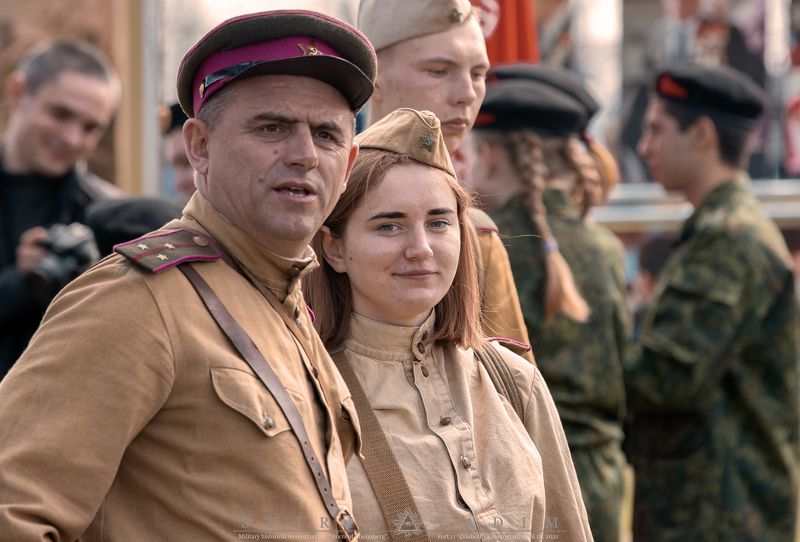 офицер, 1945, Военно-историческая, реконструкция, Штурм, Кёнигсберг, Форт, 11,  Дёнхофф, Россия, Калининград, Германия, Восточная Пруссия, 18 апреля, 2021, история, представление, армия, вторая мировая война,одежда «Поколение»photo preview