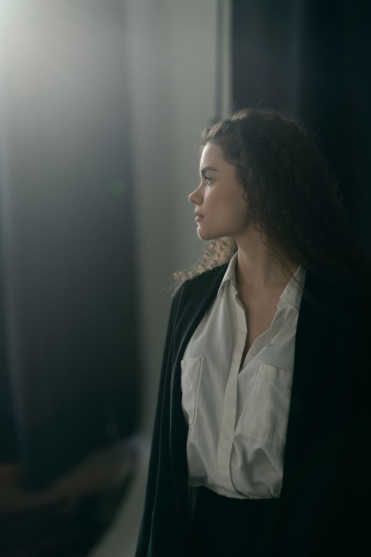 девушка, портрет, студия, блики,  Катя фото превью