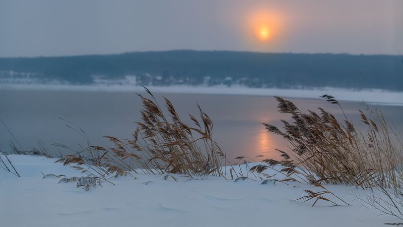 Зимний рассвет...photo preview