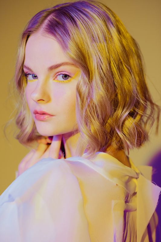 портрет, красота, женский портрет, мода, portrait, fashion, цветной свет, Evgeniaphoto preview
