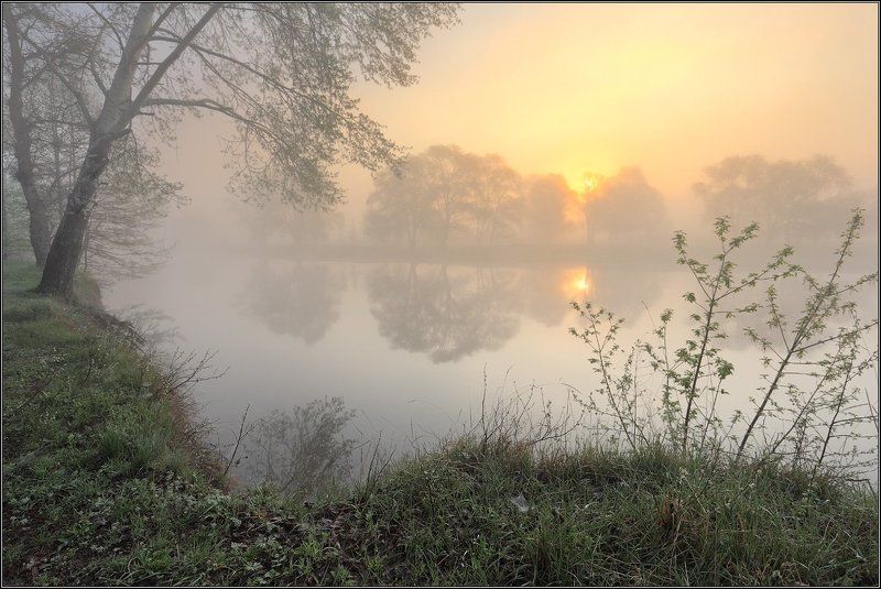 Предрассветная акварель. Весна.photo preview