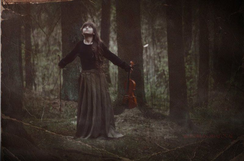 Лес, Портрет, Скрипка где тишина берёт своё начало...photo preview