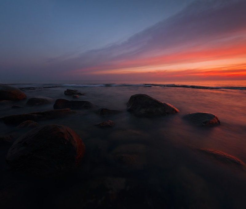 Закат, Камни, Море, Остров, Тайланд Тропическая безмятежность...photo preview