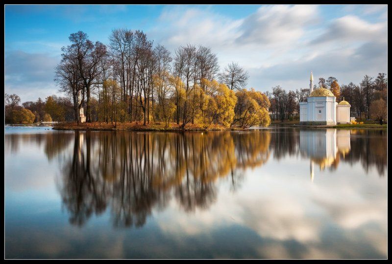 пушкин, царское, село, екатерининский, парк, осень про зеркало Осени... фото превью