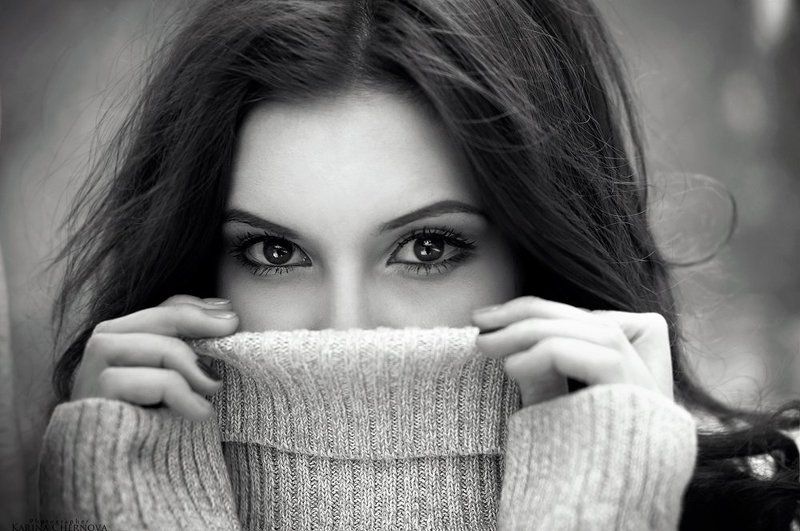 50mm, Black & white, Emotion, Eyes, Girl, Hair, Moscow, Nikon d90, Portrait Flirtphoto preview