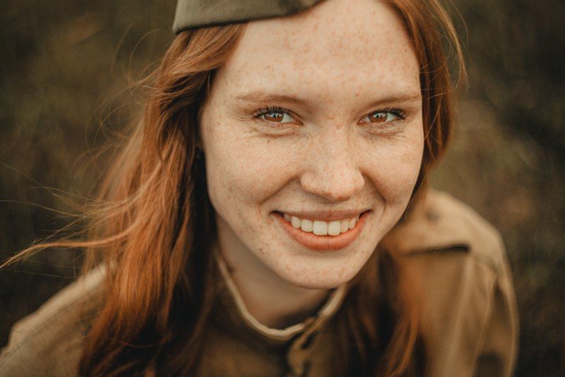 веснушки, девушка, портрет, улыбка С днём победы!photo preview
