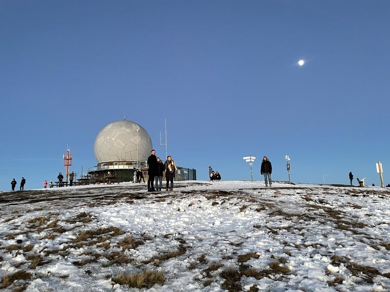 observatory, telescope, sky, london, building, architecture, thames, dome, astronomy, water, barrier, sphere, river, blue, white, science, city, industry, urban, thames barrier, structure observatory on top of winter mountain Rhoen Rhön Hesse Germanyphoto preview