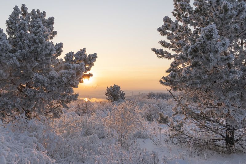 Морозный закатphoto preview