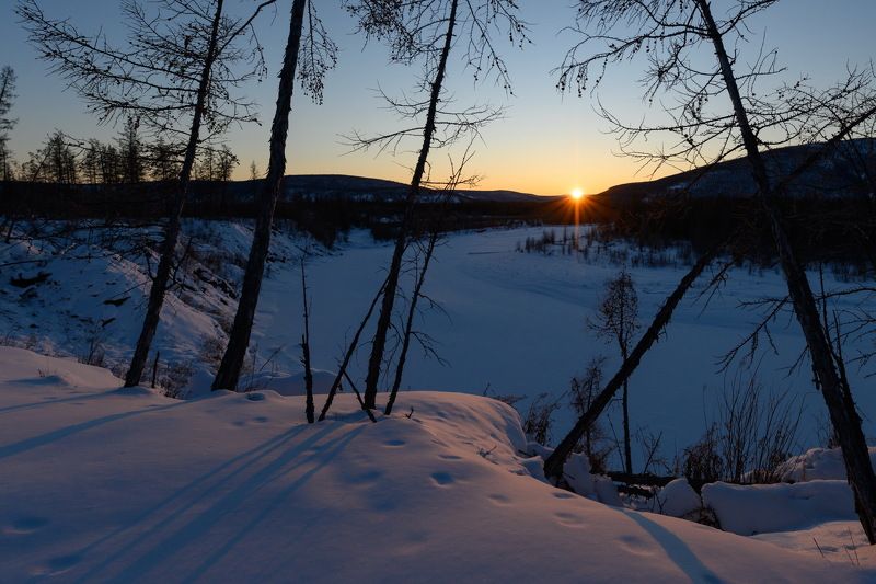 Морозный закатphoto preview