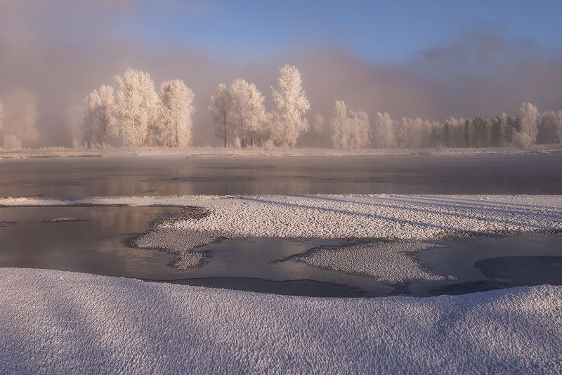 зима, мороз, енисей, иней, сибирь, красноярский край, железногорск Енисейская Зимаphoto preview