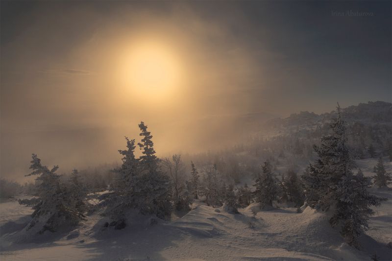 зима, урал, снег, ветер, сугроб, таганай, деревья, туман Зимнее солнце Таганаяphoto preview