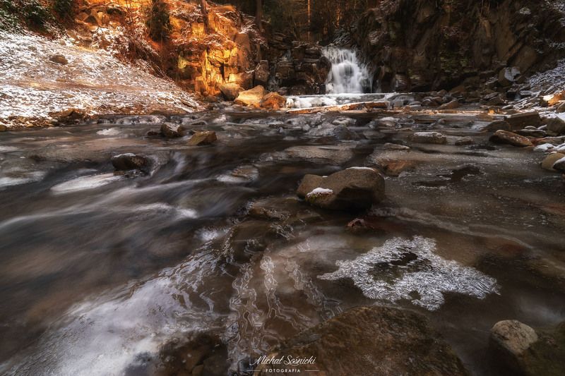 #tree #mountains #summer #sunset #wood #nature #amazing #earth #pics #photo #best #poland #waterfall Waterfall Zaskalnik...photo preview