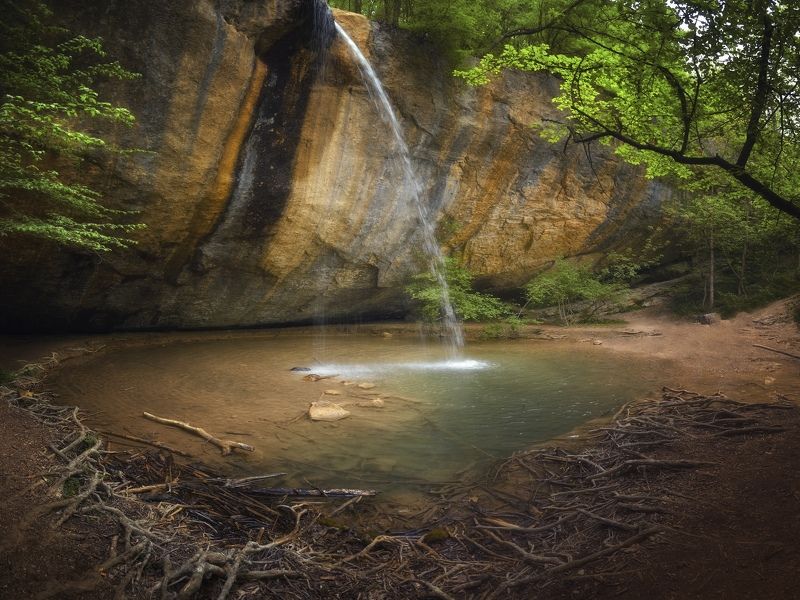крым, пейзаж, день, горы, водопад Козырекphoto preview