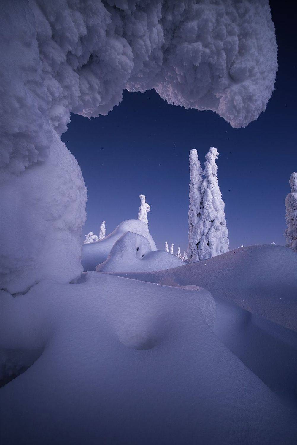 В краю засыпающих исполинов. Автор: Глеб Желтов главный уральский хребет, гух, зима, урал, северный урал, вечер, Глеб Желтов