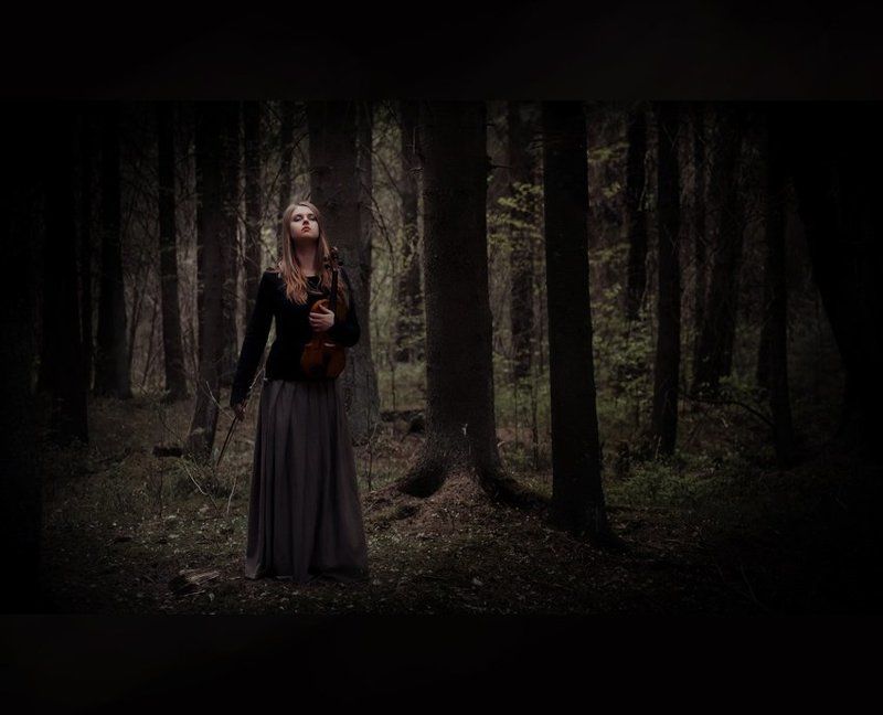 Девушка портрет лес ***photo preview