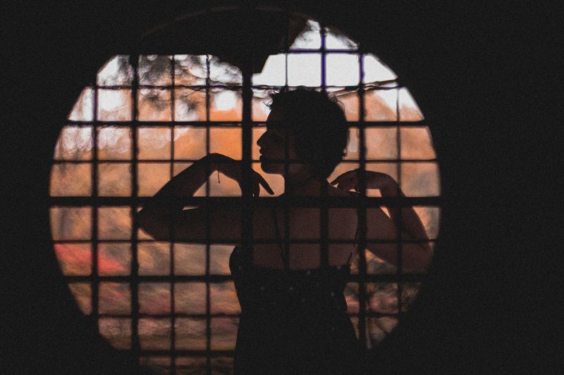 Портрет, осень, гелиос, женский портрет, окно, японский сад, Москва Полина ... осеньphoto preview