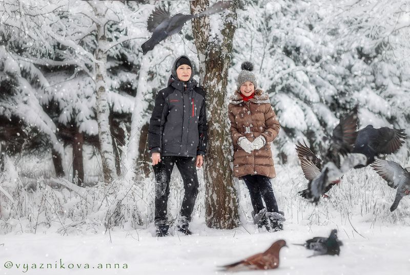фотограф Лисичанск, Лисичанск , фотограф в Лисичанске, фотограф Северодонецк, зимняя фотосессия, фотосессия на природе. Анна Вязникова, детский фотограф, фотосессия в лесу, снег, В окружении дикой природыphoto preview
