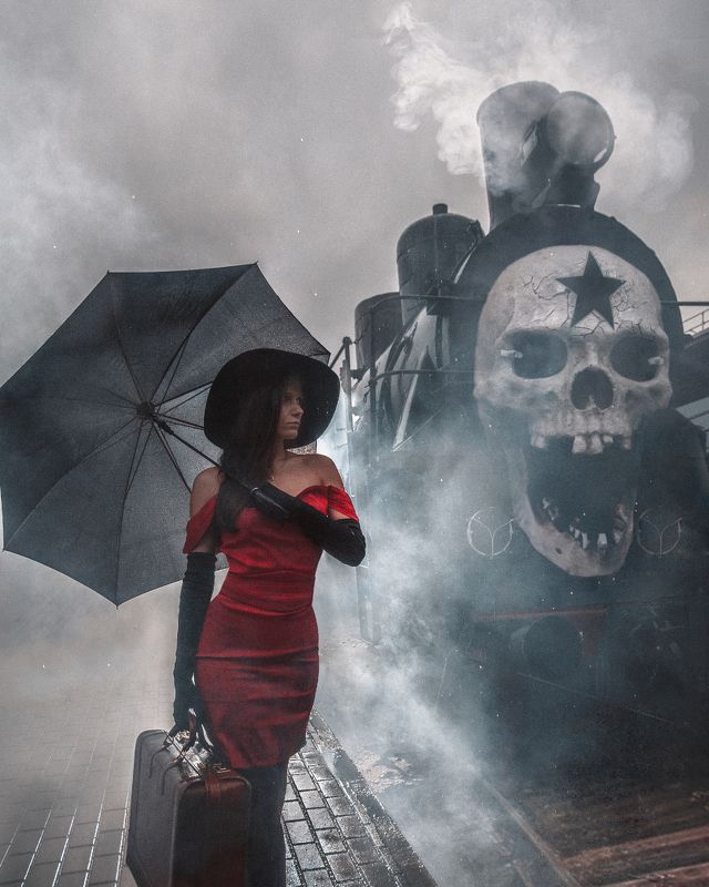 поезд, фотошоп Поезд Призракphoto preview