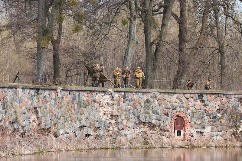 офицер, 1945, военно-историческая, реконструкция, штурм, кёнигсберг, форт, 11,  дёнхофф, россия, калининград, германия, восточная пруссия, 18 апреля, 2021, история, представление, армия, вторая мировая война,одежда «Репетиция»photo preview
