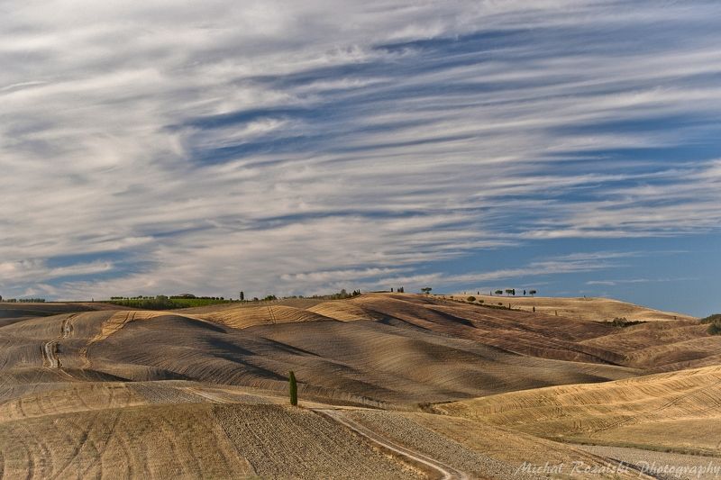 tuscany, ,hills, ,sunset, ,shadows, ,yellow, ,sky, ,clouds, ,italy, ,cypress Interplaying sky and the groundphoto preview