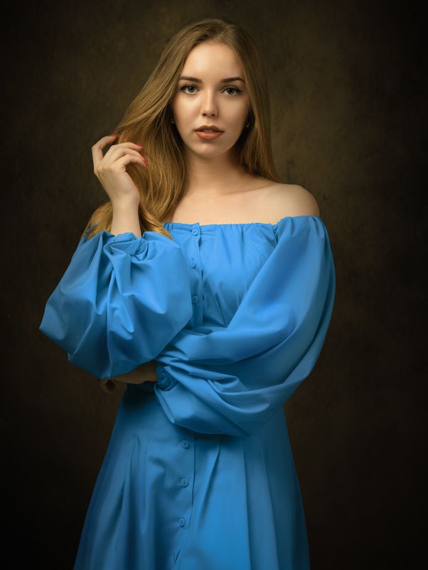 студийный портрет, красивая девушка, женский портрет, концептуальное Маргарита фото превью