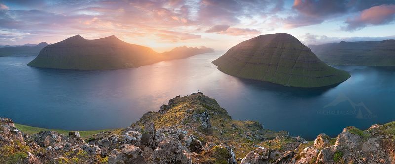 landscape faroe sunset nft sea ... FAROE ISLANDS ...photo preview