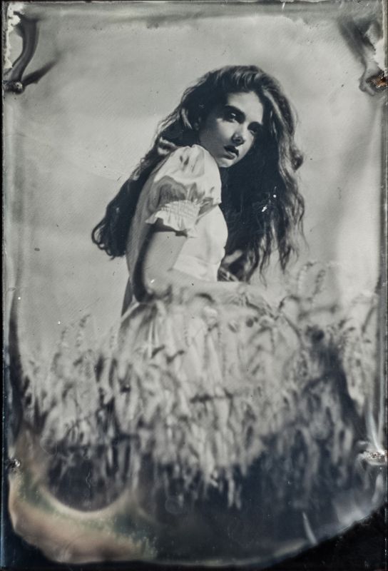 амбротип,  плёнка, средний формат, девушка, большой формат. photo preview