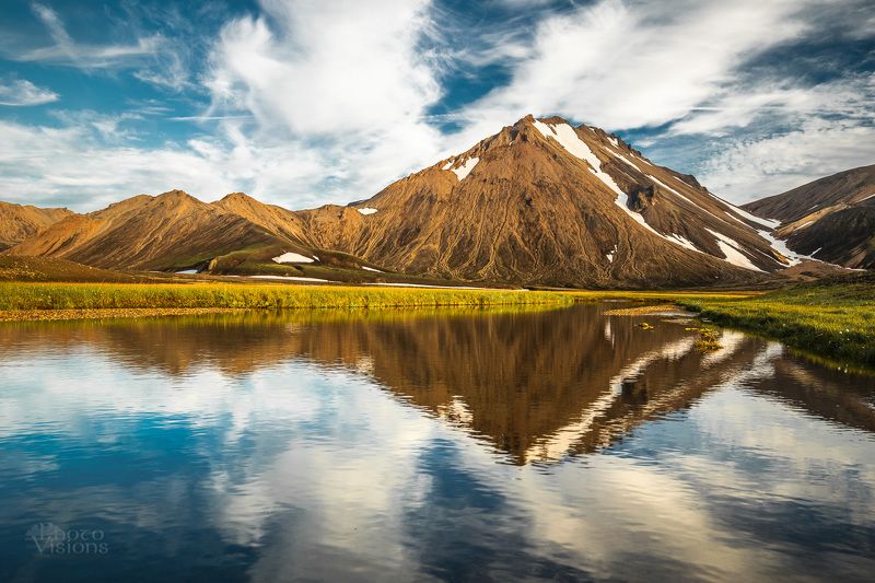 iceland,landmannalaugar,summer,reflections,mountains, Colorful Icelandphoto preview