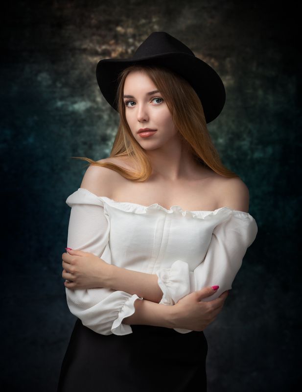студийный портрет, красивая девушка, женский портрет, концептуальное Маргарита фото превью