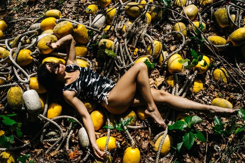 yellow, sun, heat, girl Juliephoto preview