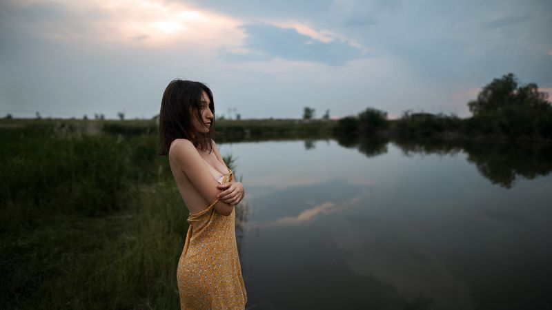 женский портрет, портрет, озеро, природа, девушка, девушка и вода, girl, sony, a7m3, sigma, 24mm, владимир томаров, томаров, lake, nature, female portrait, v_tomarov Leraphoto preview