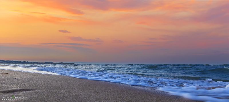 landscape,nature,природа Закат на побережье Каспия (Sunset on the Caspian coast)photo preview