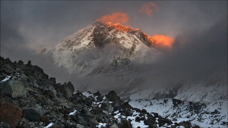 Nepal, Nuptse, Горы, Закат Nuptse...photo preview