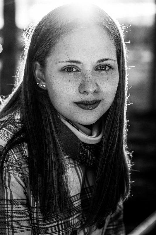 Black & white, Black and white, Black&white, Girl, Sun, Sunset Dashaphoto preview