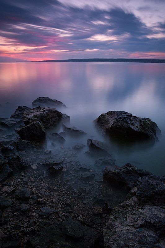 GND, Nd400, Берег, Вечер, Вода, Волга, Жигулевск, Закат, Камни, Облака photo preview