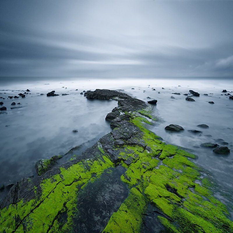 Atlantic Ocean, Green, Long exposure, North Coast, Northern ireland, Stones North Coastphoto preview