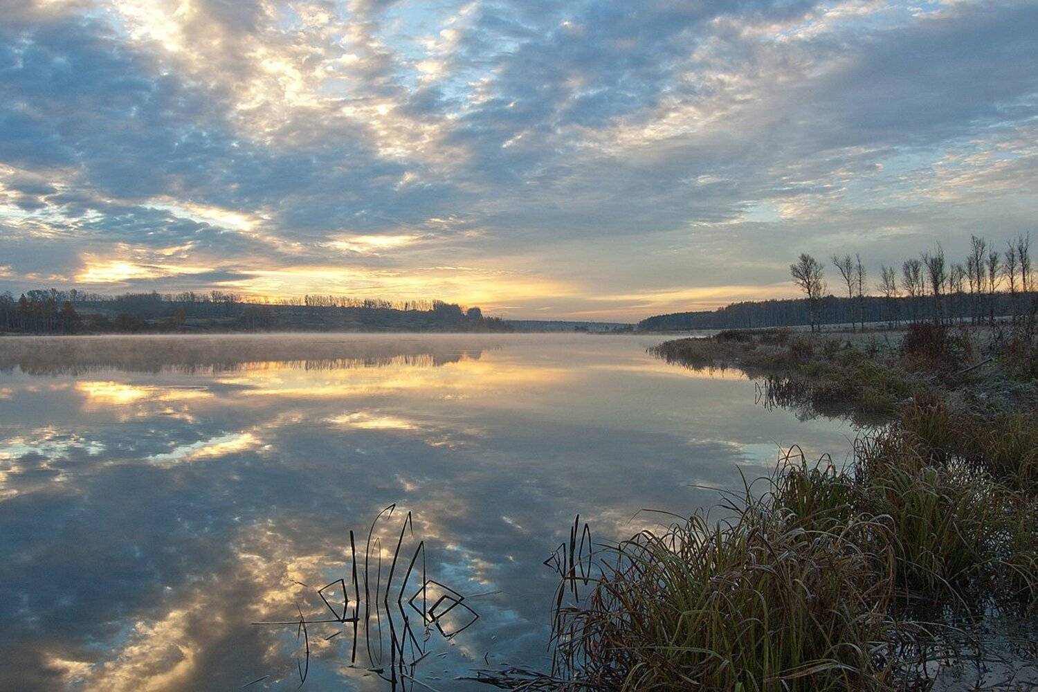 утро, рассвет, пруд, архангельское, Михаил Агеев
