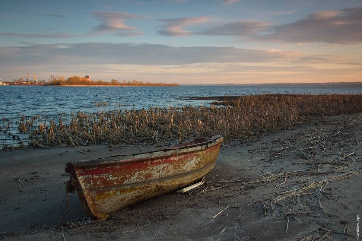 Весенний вечер на Волжском берегу. Автор: Горшков Игорь , Горшков Игорь