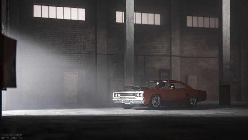 diecast, diecast photography, toyphoto, plymouth road runner, диорама Dom\'s Plymouth Road Runner 1970photo preview