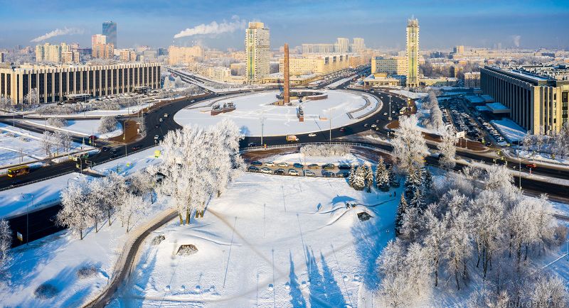 россия, петербург, зима Монумент защитникам Ленинграда на пл. Победыphoto preview