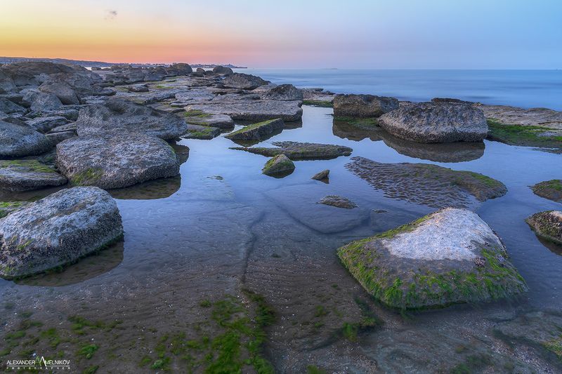 Закат на побережье Каспийского моря (Sunset on the coast of the Caspian Sea)photo preview